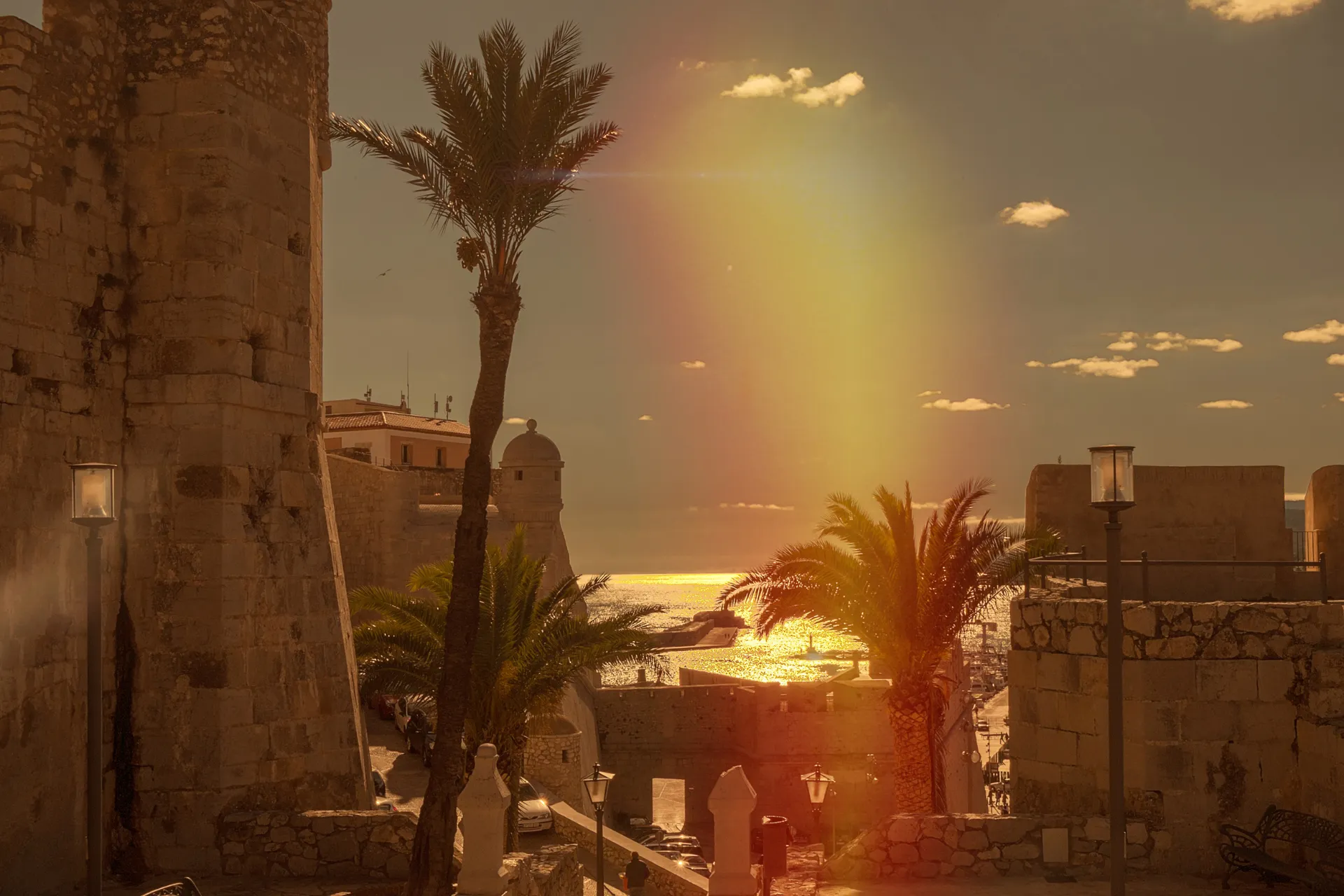 peñiscola atardecer